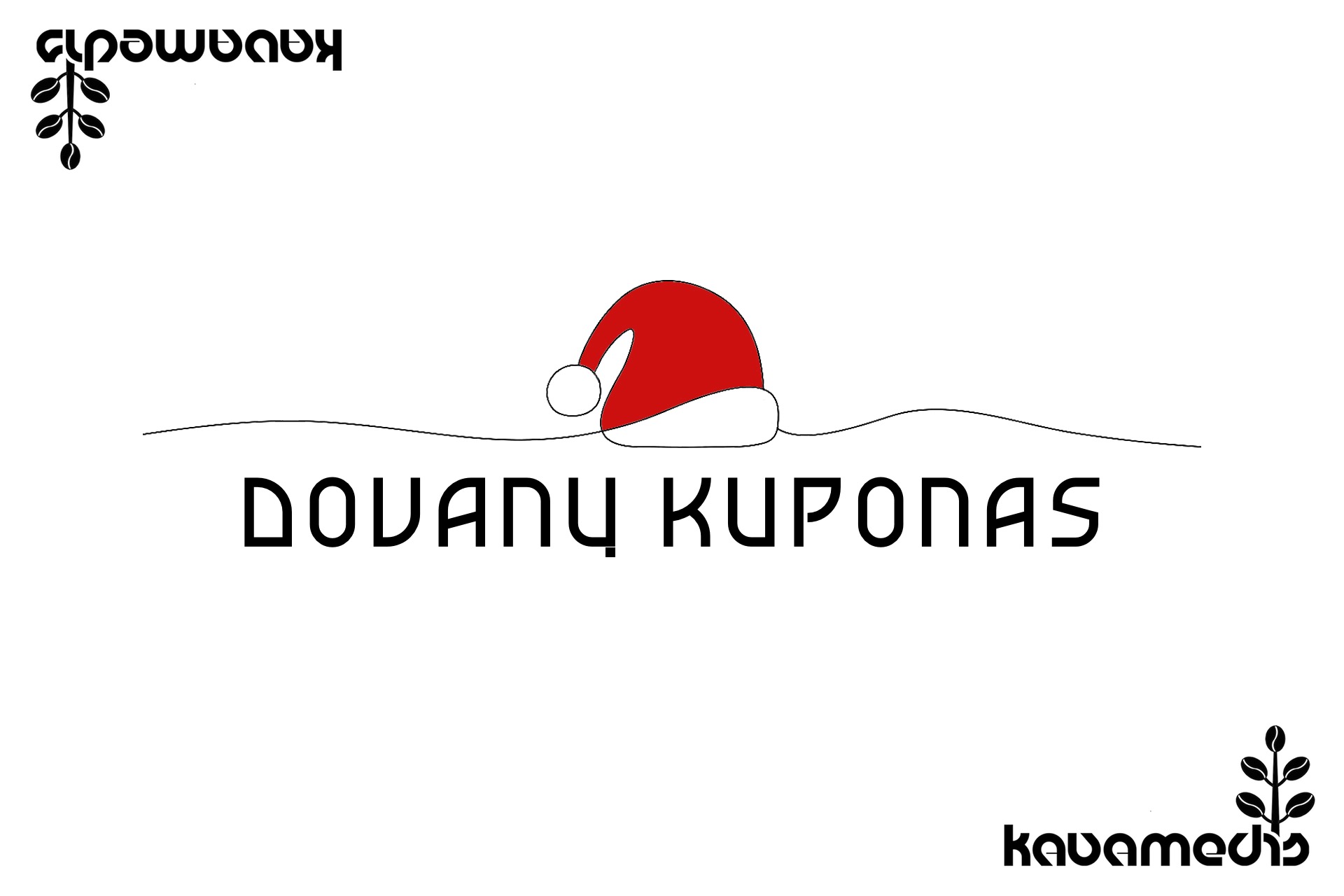 Kalėdinis kavamedis dovanų kuponas (50 eurų)