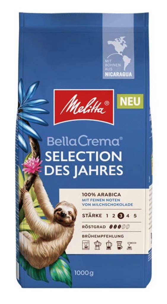 Melitta Bellacrema Selection kavos pupelės, 1kg