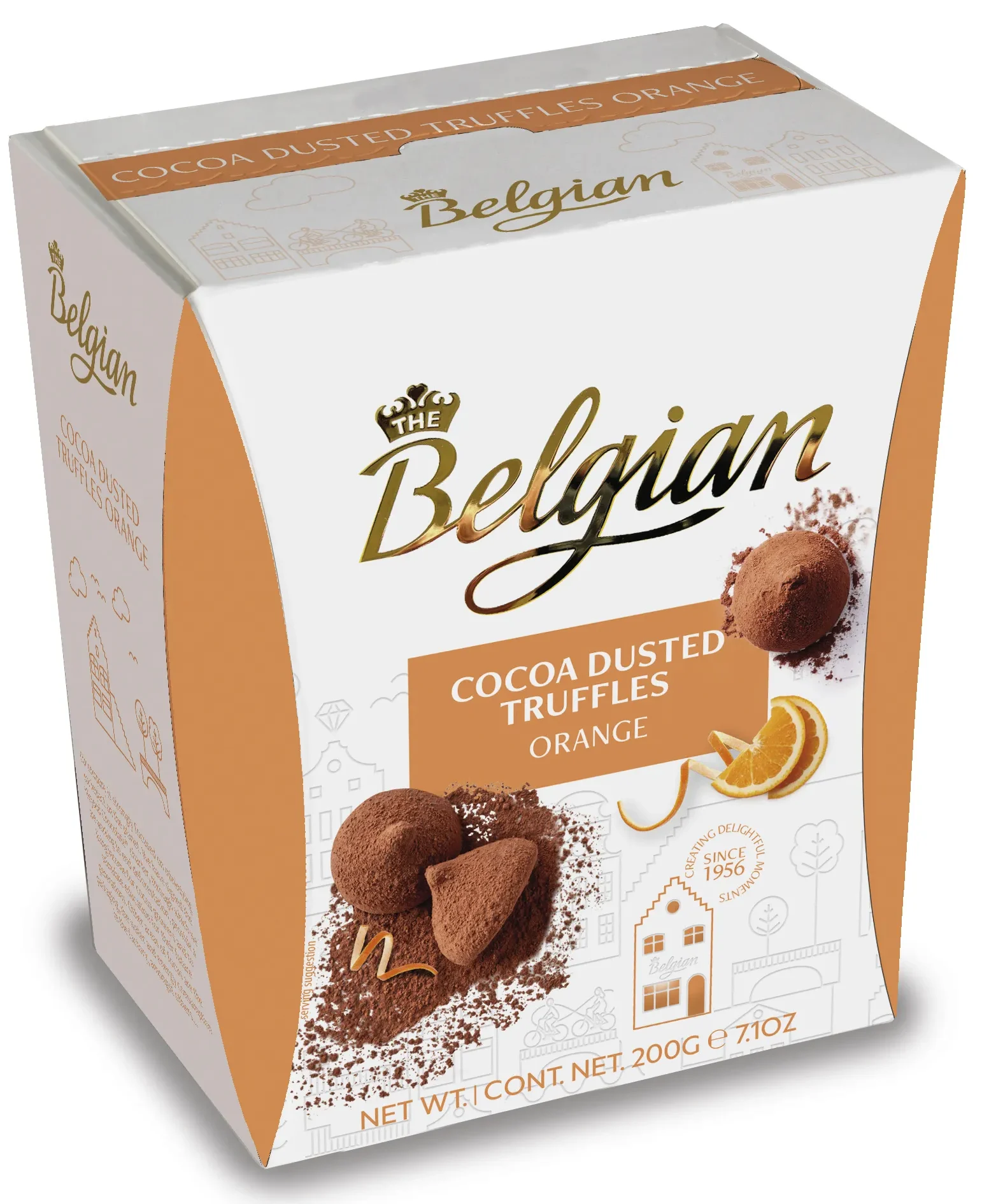 The Belgian kakava apibarstyti triufeliai su apelsinu, 200g