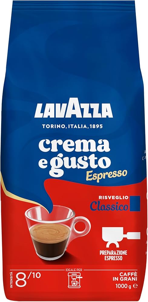 Lavazza Crema e Gusto kavos pupelės, 1kg