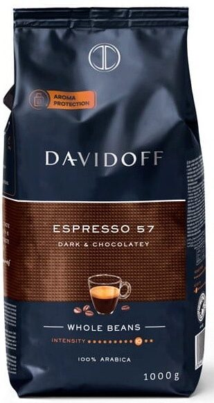 Davidoff Espresso 57 kavos pupelės, 250g
